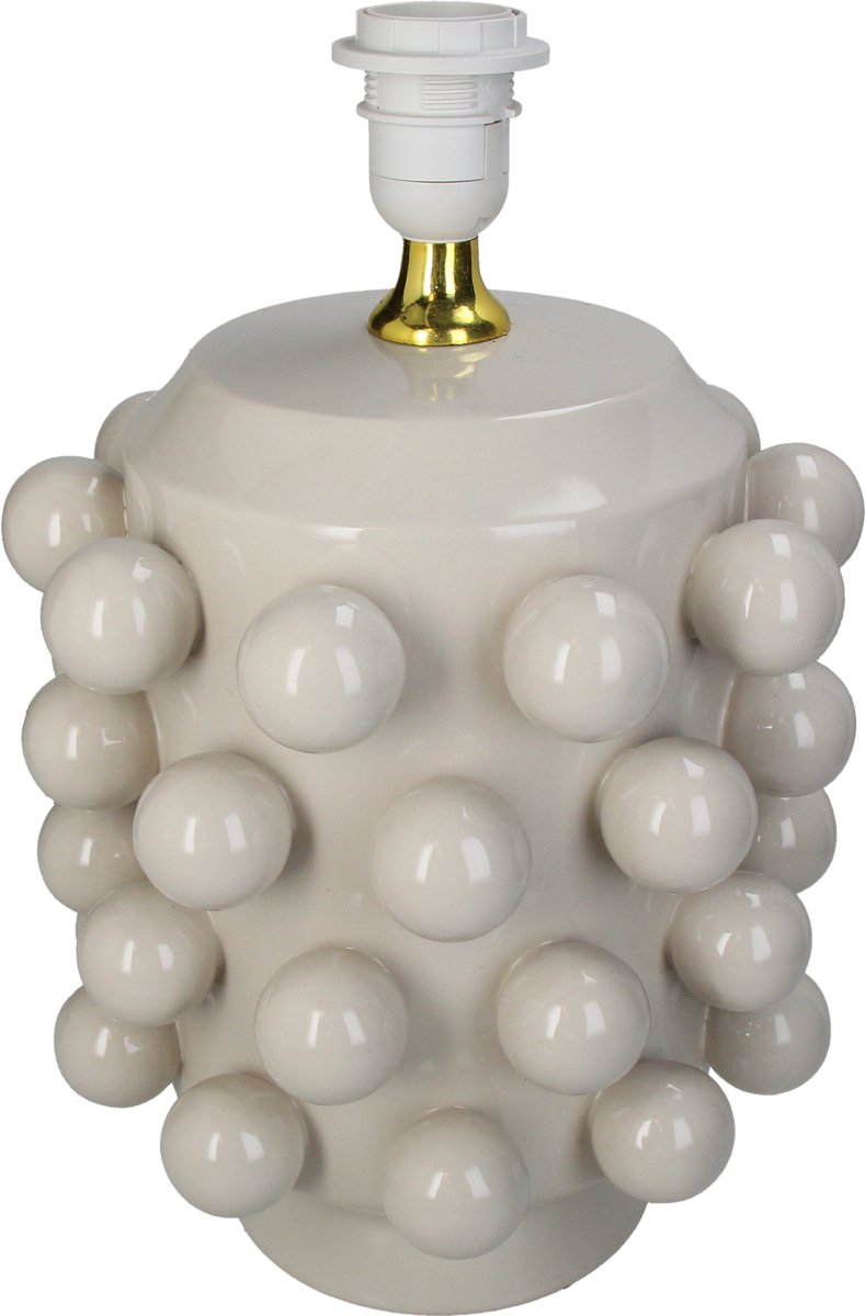 Hd collection lampvoet ballen aardewerk 24x24x36,5cm
