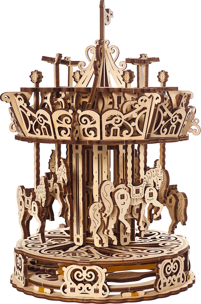 Ugears 3D-Holzmodell - Karussell