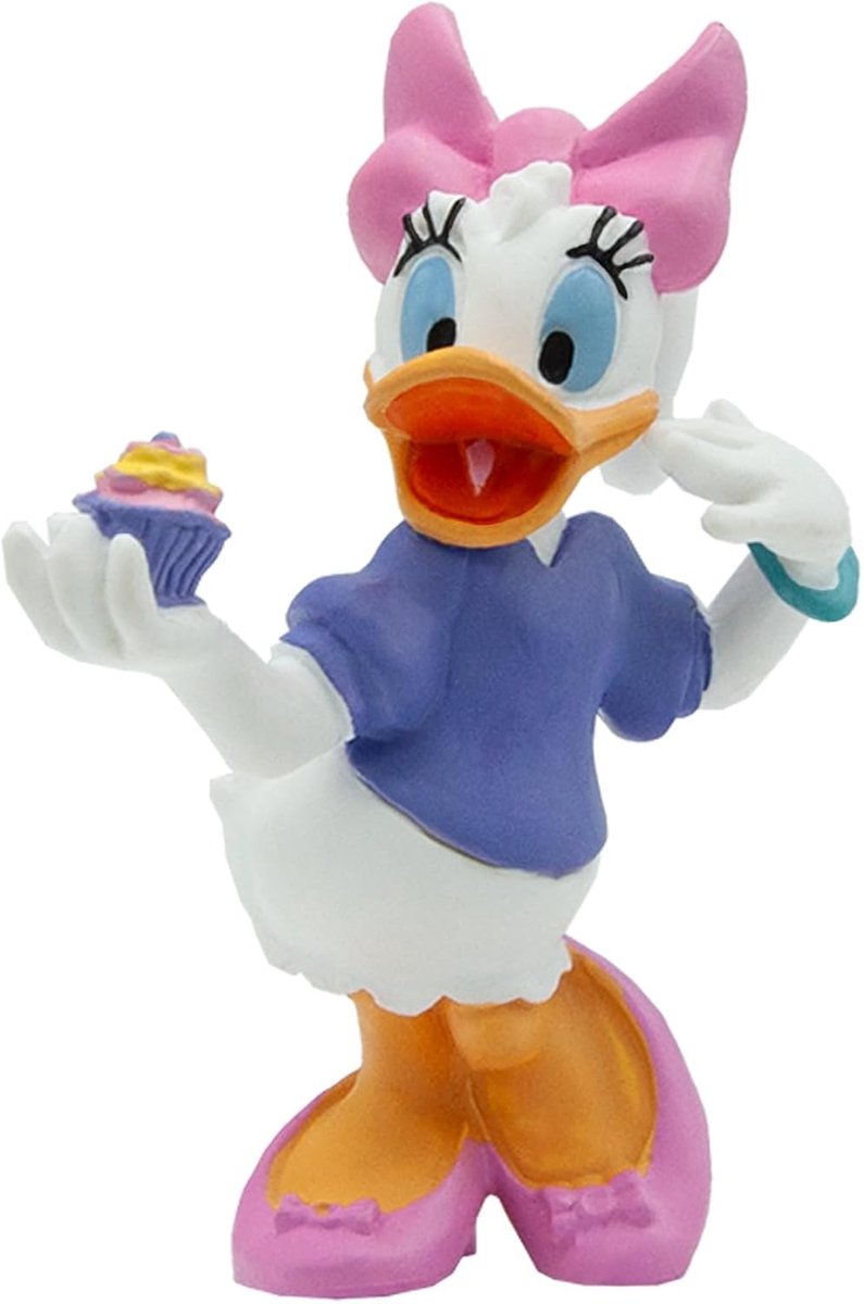 Bullyland 15337 – Disney Spielfigur mit Daisy Duck – lebensecht und detailliert gestaltet – ideal als kleines Geschenk oder fröhliche Tortenfigur für Kinder ab 3 Jahren