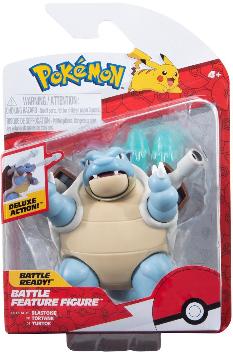 Jazwares Pokémon Battle Feature Figure – Blastoise Water Mission