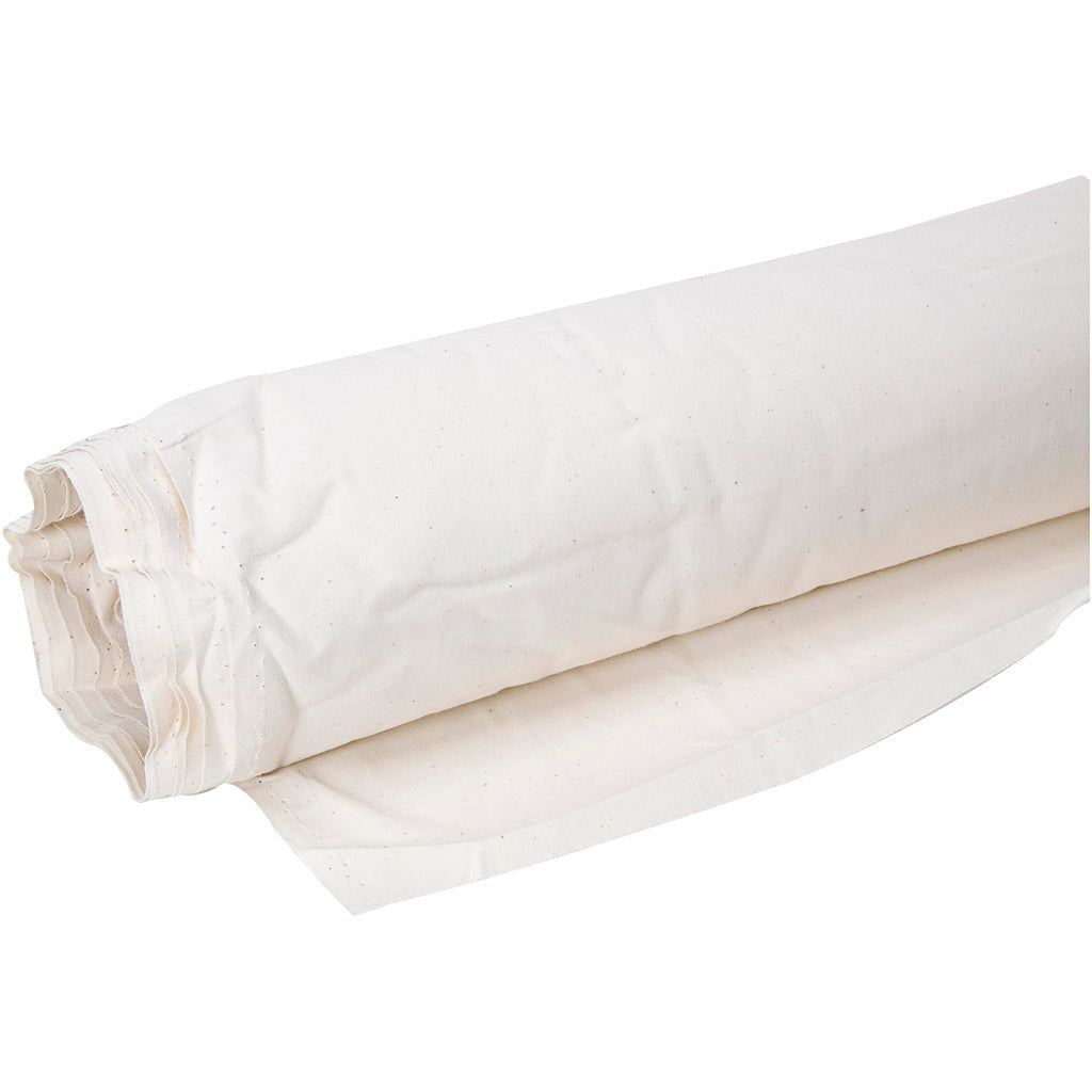 Gewaschener Baumwollstoff, B: 150 cm, 105 g, natur, 25 m, 1 Karton