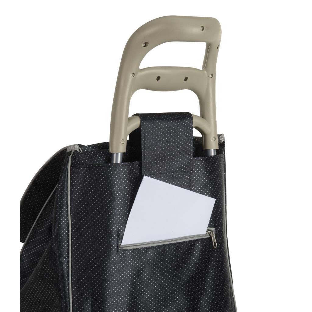 Metaltex Metaltex Einkaufstrolley 57x34x21 cm 45L Schwarz Grau