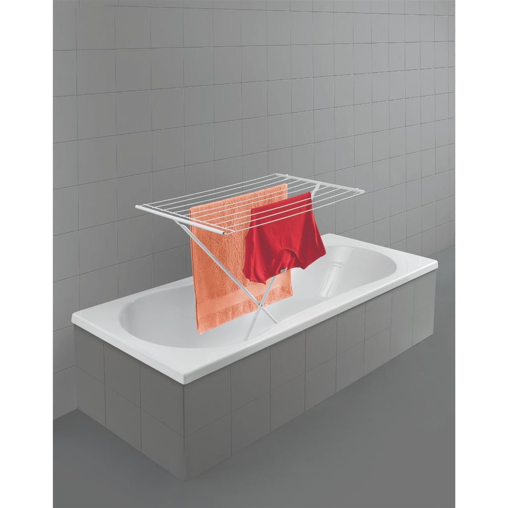 Tomado-Metaltex Tomado Metaltex faltbarer Stand-Wäscheständer Como 8m weiß