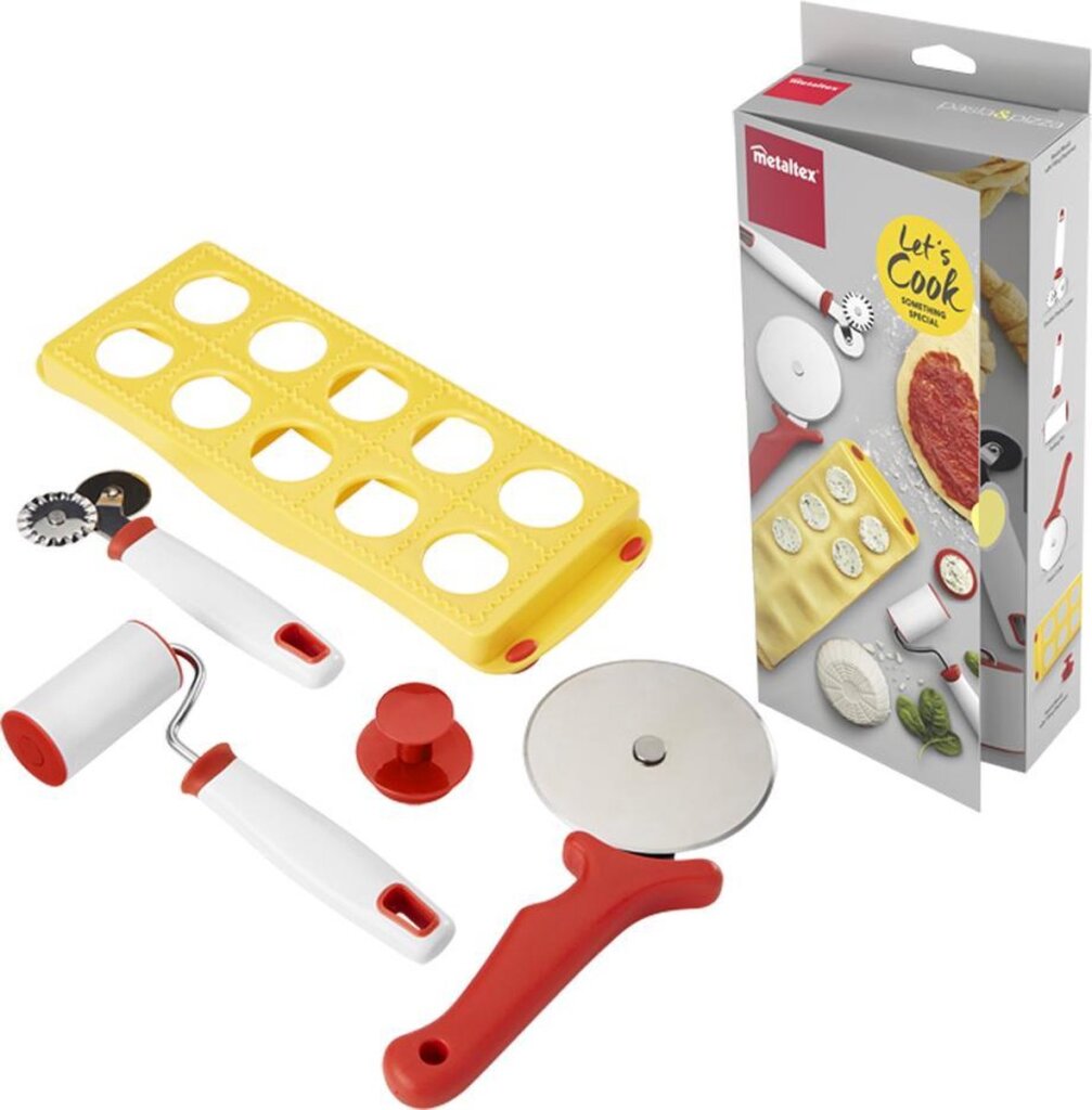 Metaltex Deko-Food-Line-Set für Pasta und Pizza