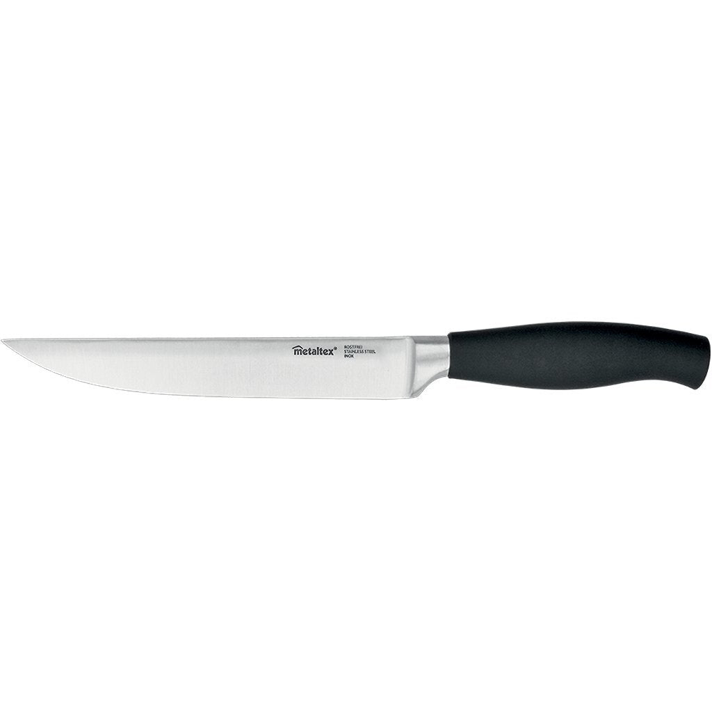 Metaltex Comfort Tranchiermesser 33 cm aus schwarzem Edelstahl