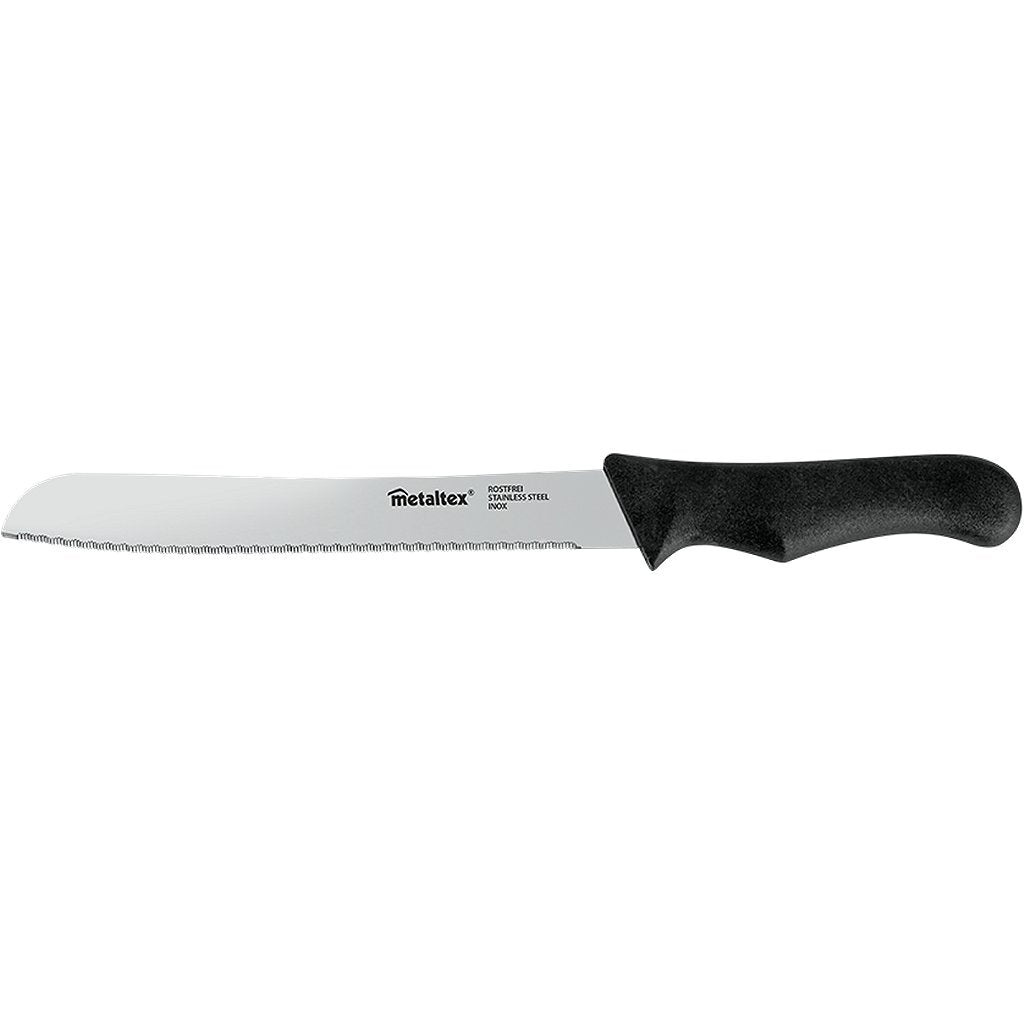 Metaltex Basic Line Brotmesser 31 cm Edelstahl schwarz