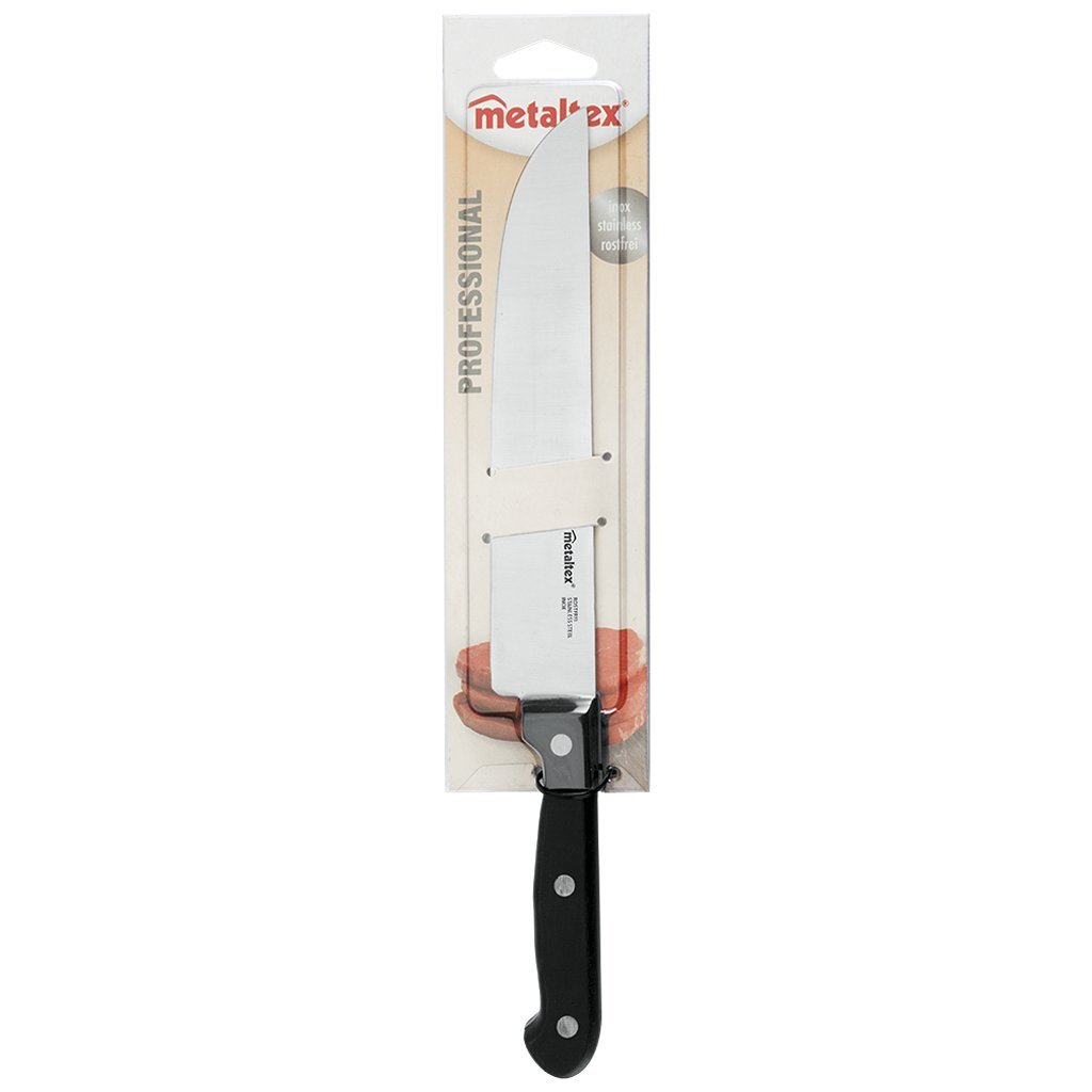 Metaltex Profi-Kochmesser 31 cm aus schwarzem Edelstahl