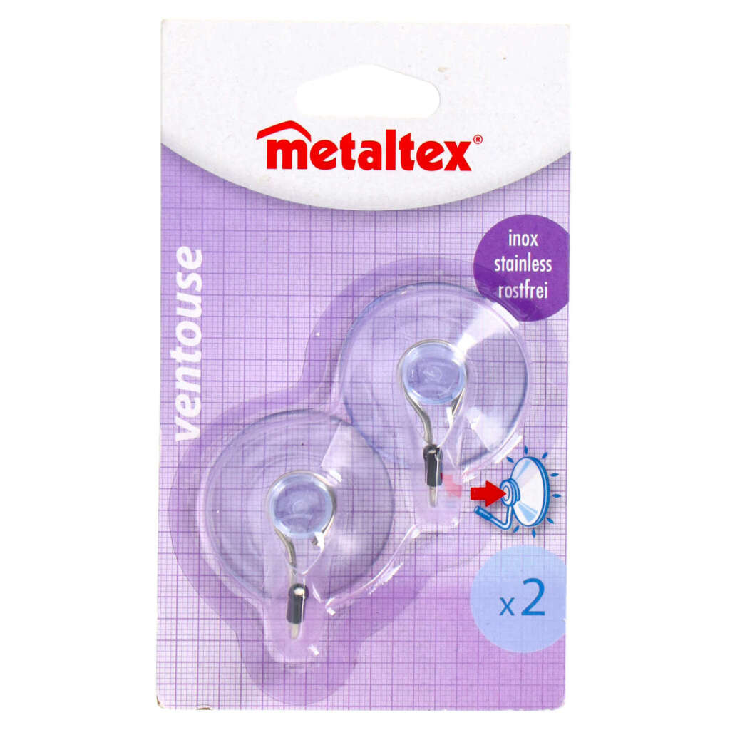 Metaltex Haken mit Saugnapf 2 Stück