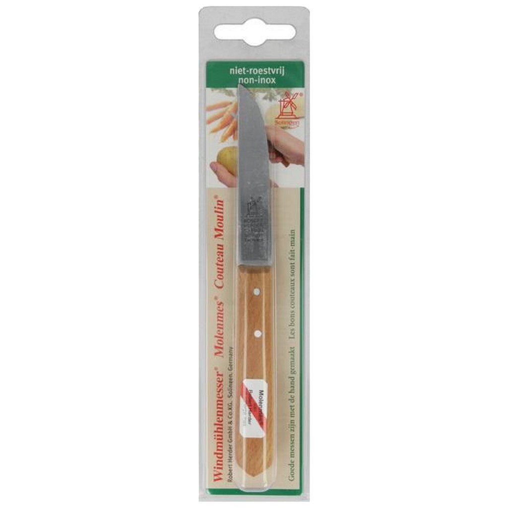 Metaltex Mühlenmesser Schälmesser 8,5 cm Holz Carbon