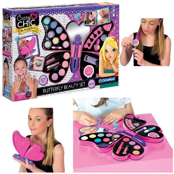 Clementoni Crazy Chic Butterfly Beauty Set Make-up-Etui