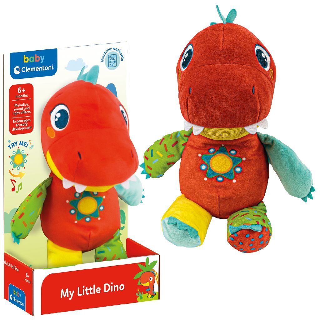 Clementoni Baby, mein kleines Dino-Kuscheltier + Sound