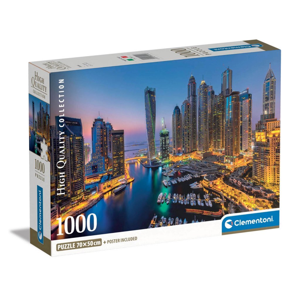 Clementoni hochwertiges Sammelpuzzle + Poster Dubai 1000 Teile
