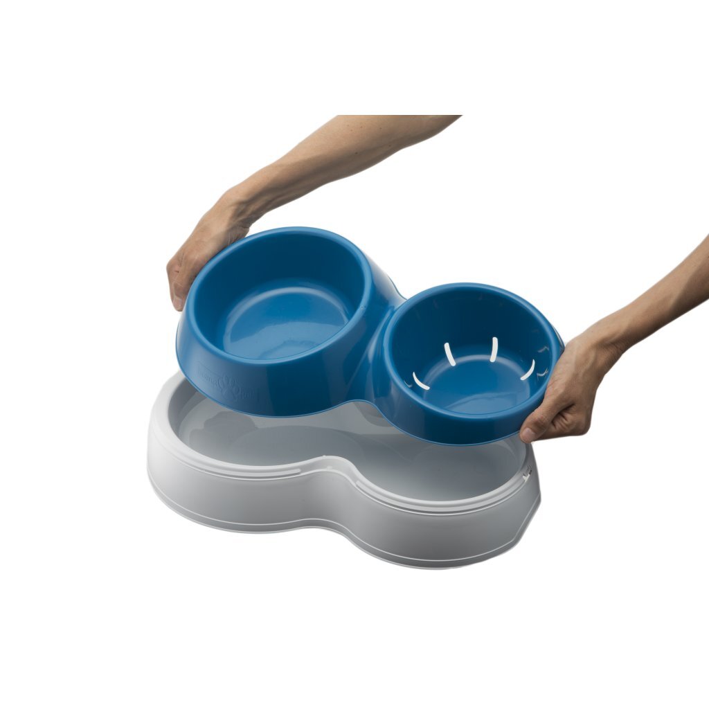 Bama Tierfutternapf mit Wasserreservoir 44x27x12 cm verschiedene Ausführungen