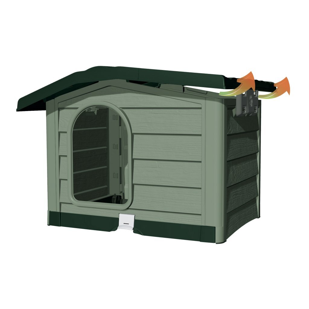 Bama Pet Cuccia Hundehütte 89x75x62 cm grün