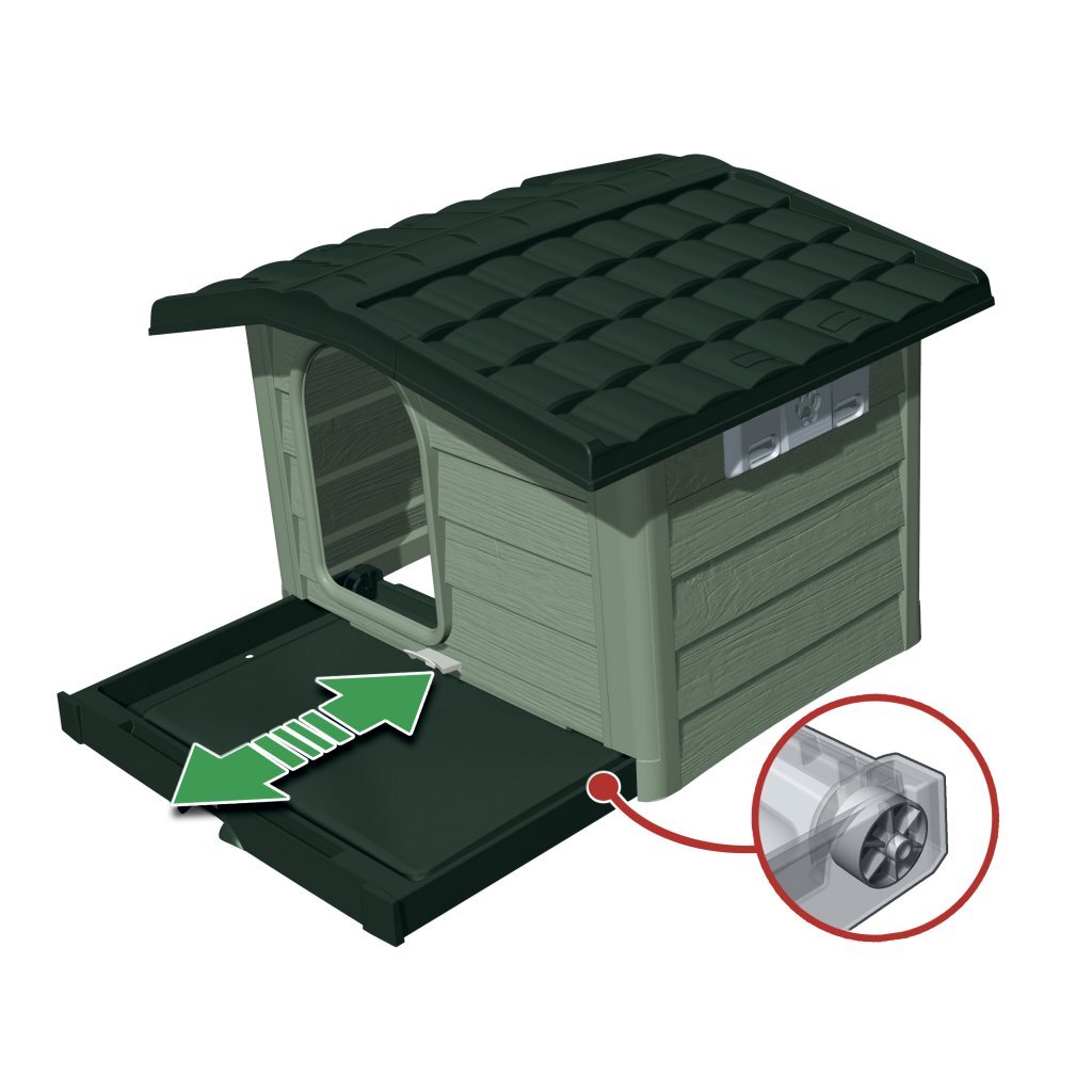 Bama Pet Cuccia Hundehütte 89x75x62 cm grün