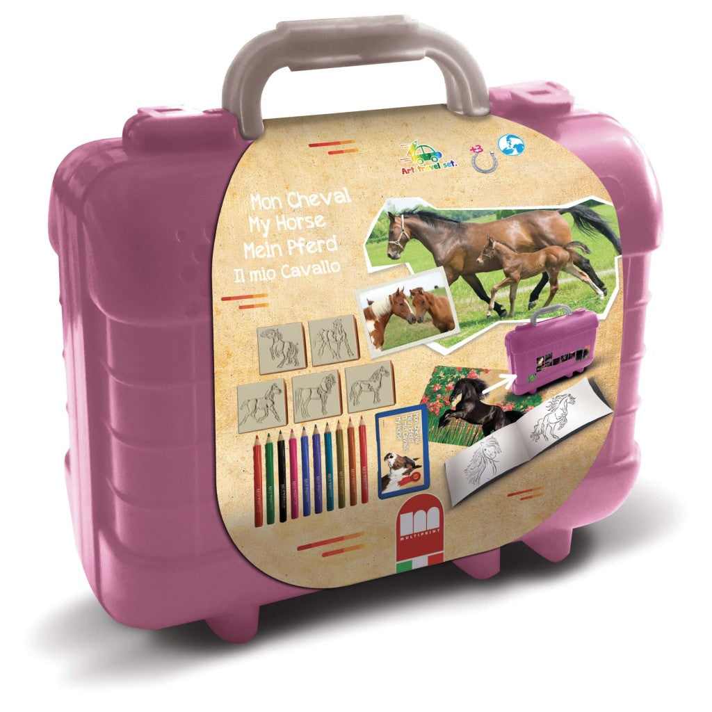 Stempelset „Basic Horse Suitcase Colors“, 29-teilig
