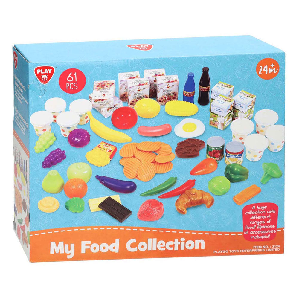 Play Food-Set, 61-teilig.