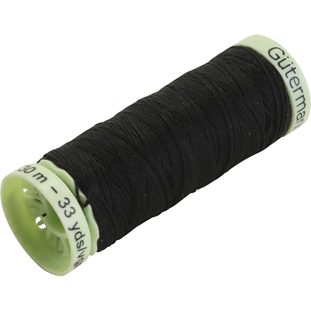 Schwarz, 30 m 1 Rolle