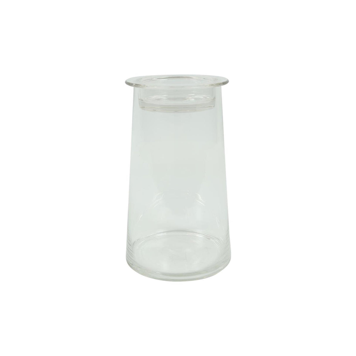 Countryfield deco glas hanny met komdeksel helder 14xh23,5cm