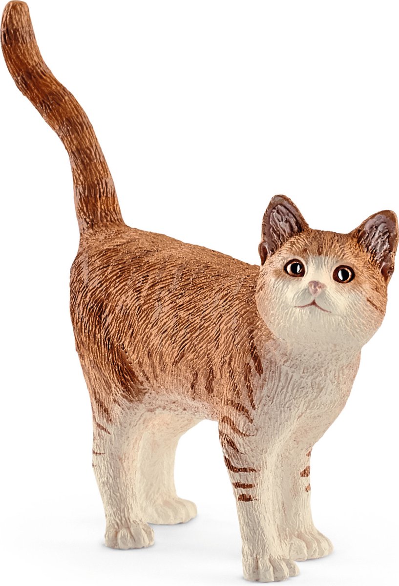 Schleich Bauernhofwelt - Katze - Spielfigur - Kinderspielzeug für Jungen und Mädchen - 3 bis 8 Jahre