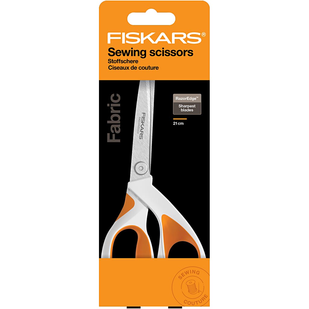 Fiskars Stoff Razoredge Softgrip®, L: 21 cm, 1 Stück