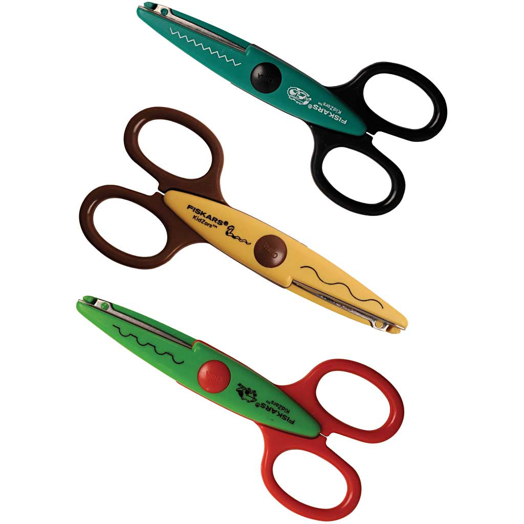 Fiskars Kidzors Zackenschere, 3 Stück 1 Box