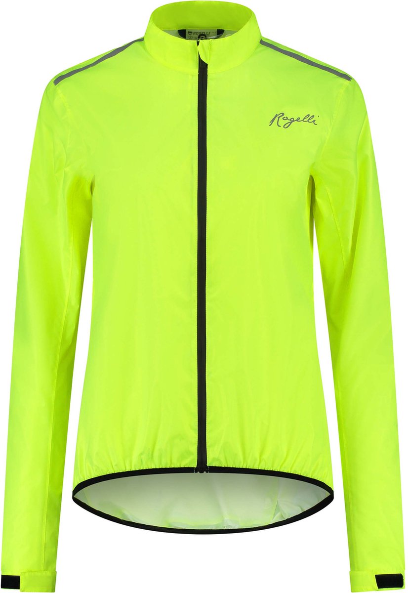 Rogelli core fietsregenjack dames - waterdicht - fluorgeel - xxl
