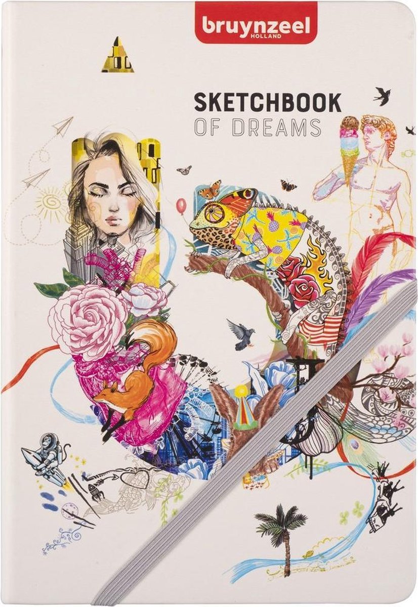 Bruynzeel Creatives Skizzennotizbuch A5, 140 g, 80 Blatt