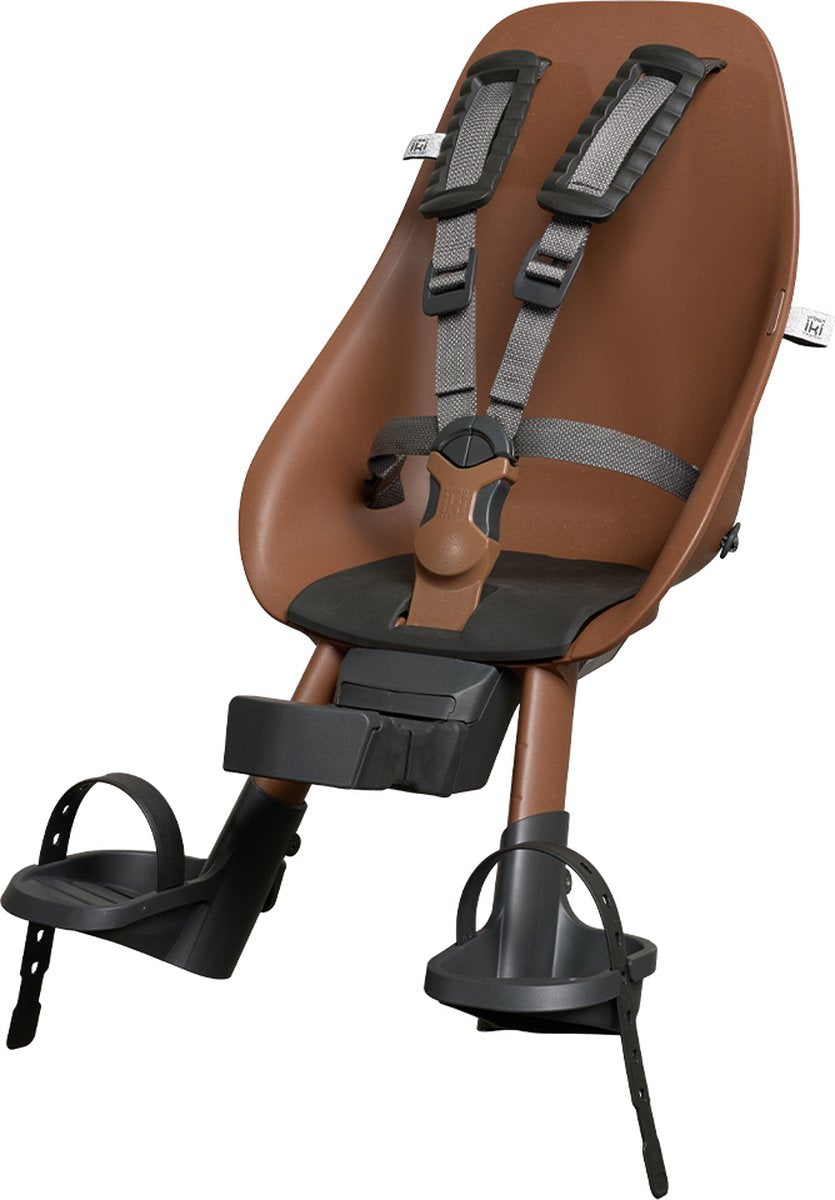 Urban Iki Bio Fahrrad-Vordersitz – Haniwa Brown Bincho Black