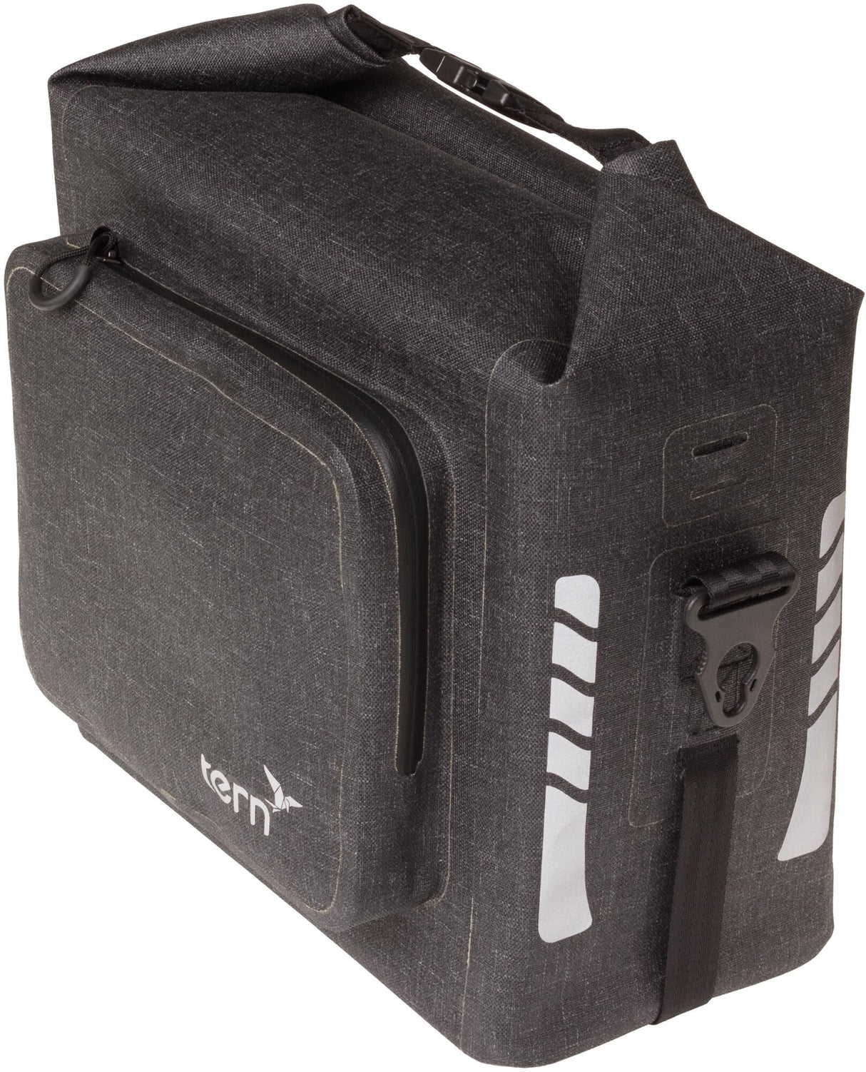Tern Gepäckträgertasche Trockenguttasche Kofferraumtasche Trockenguttasche Tweed Schwarz