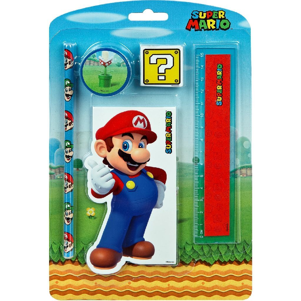 Super Mario Briefpapier-Set, 5-tlg.