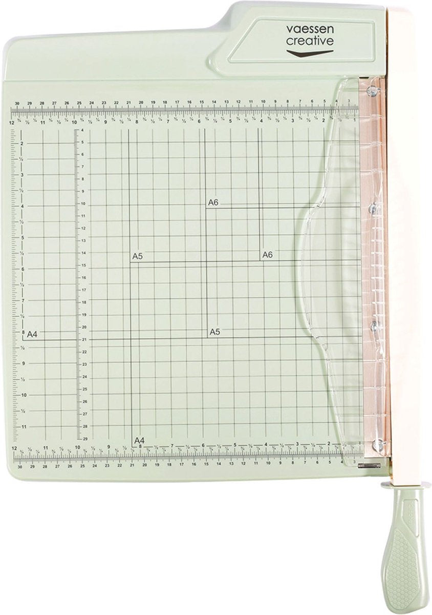 Vaessen creative guillotine papiersnijder - 30,5 x 30,5 cm - mint