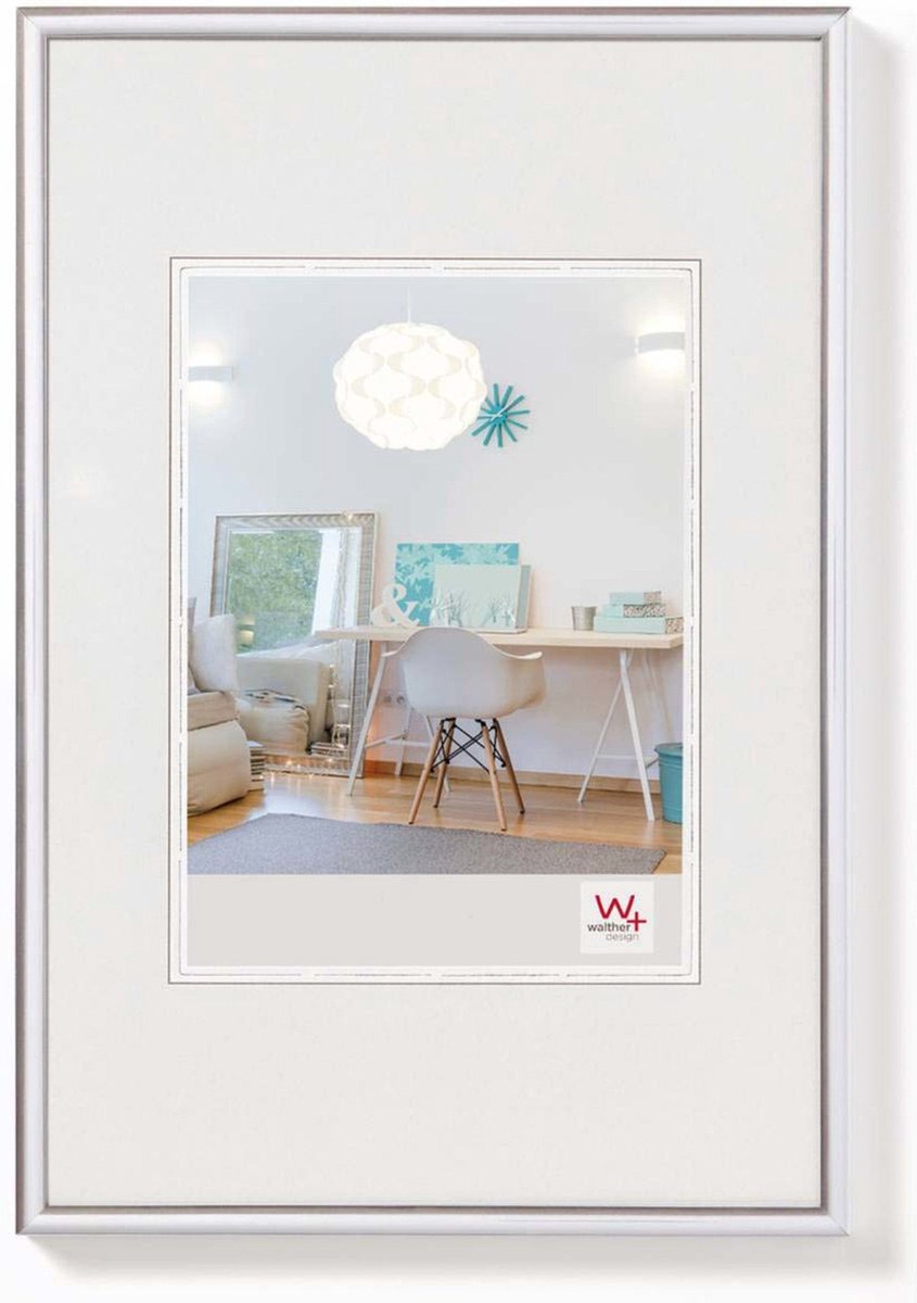 Walther New Lifestyle - Kunststoffrahmen - Fotogröße 20x25 cm - Silber