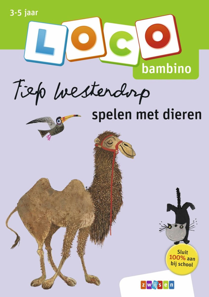 Loco Bambino-Lok. Fiepwestdorp spielt mit Tieren. 3+