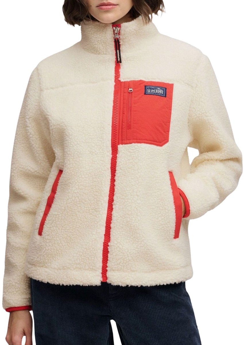 Superdry heritage fleece jack heren - maat 14