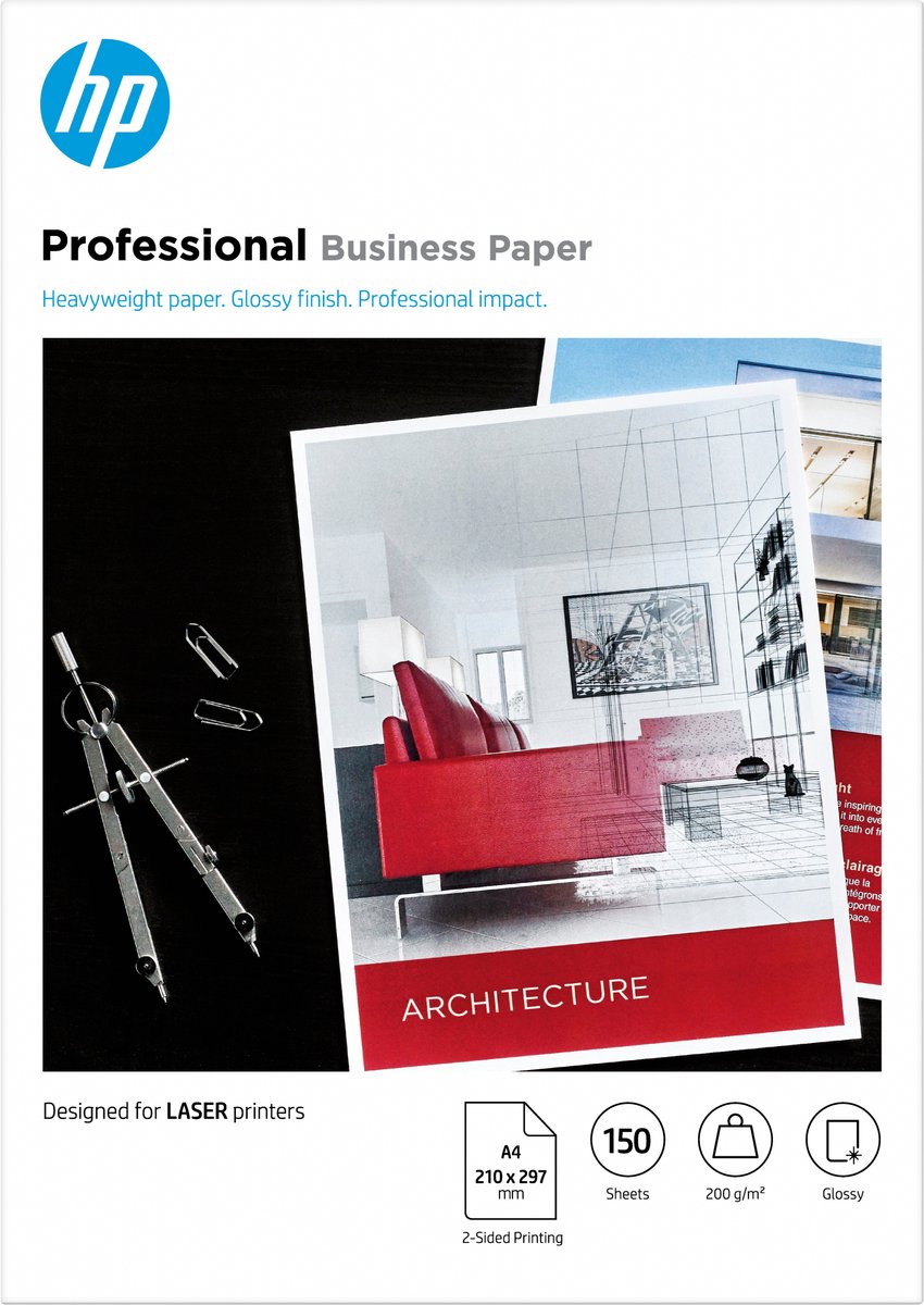 HP – 193905504916 – Laserpapier – A4 glänzend – 200 g m²