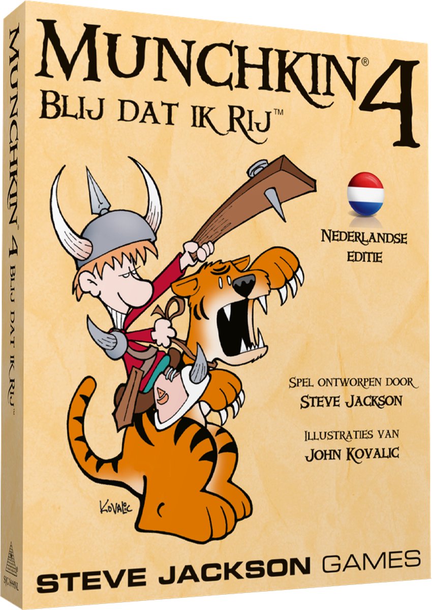 Steve Jackson Games Munchkin 4 Glad I Ride – Kartenspiel-Erweiterung – ab 12 Jahren