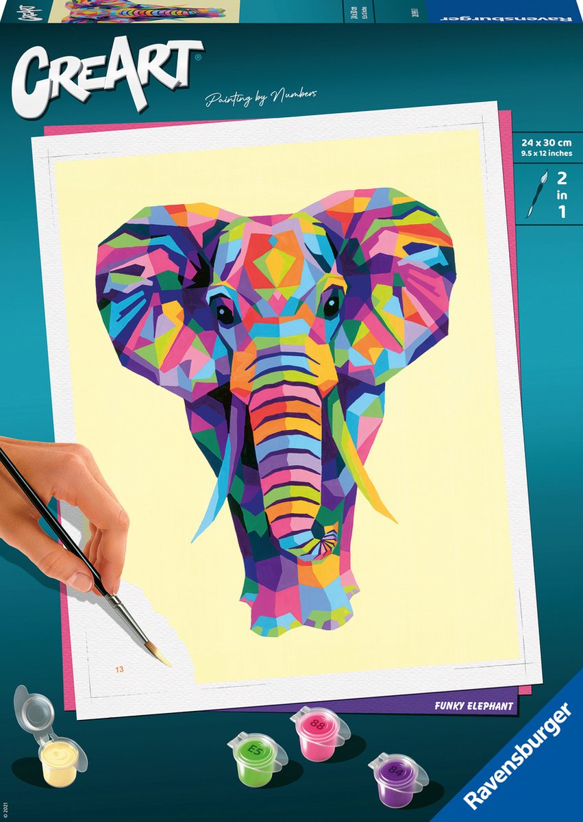Ravensburger Creart Malen nach Zahlen – Elefant