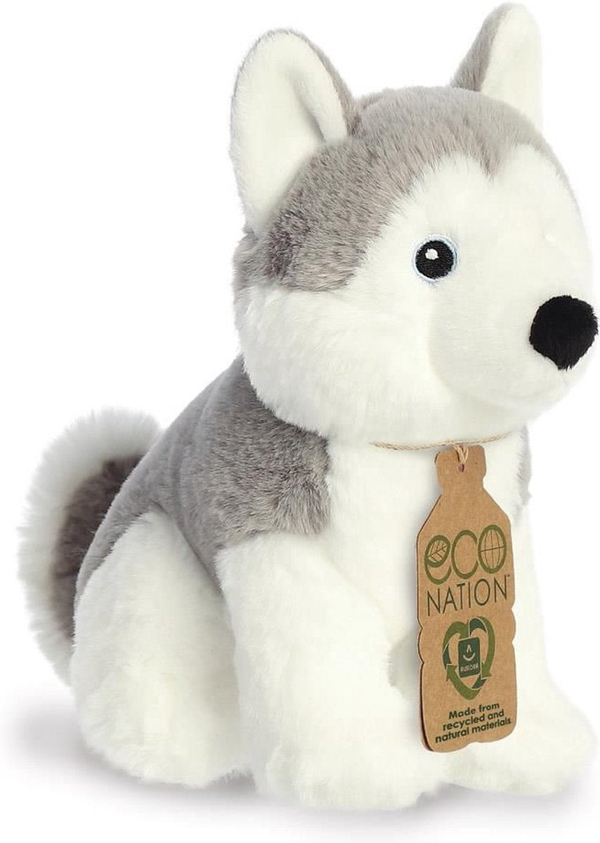 Aurora Plüsch-Husky-Hund – Öko-Nation – Haustier-Kuscheltier – 21 cm