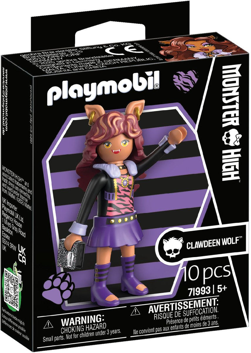 Playmobil | Monster hoch | Clawdeen-Wolf | Spielfiguren-Set für Halloween, fantasievolle Monstergeschichten | mit detailliertem Figurenzubehör | tolles Geschenk für Kinder ab 4 Jahren | 71993