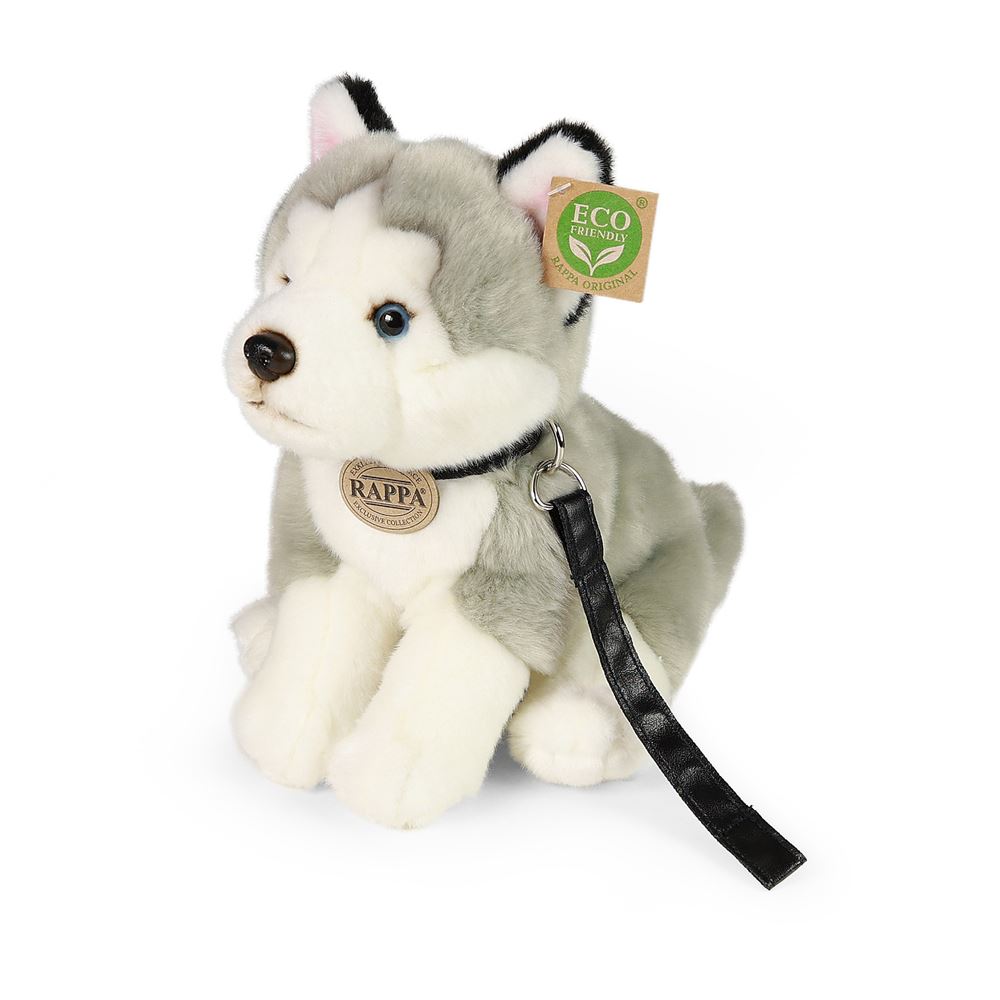 Plüsch-Husky-Hund 28 cm umweltfreundlich