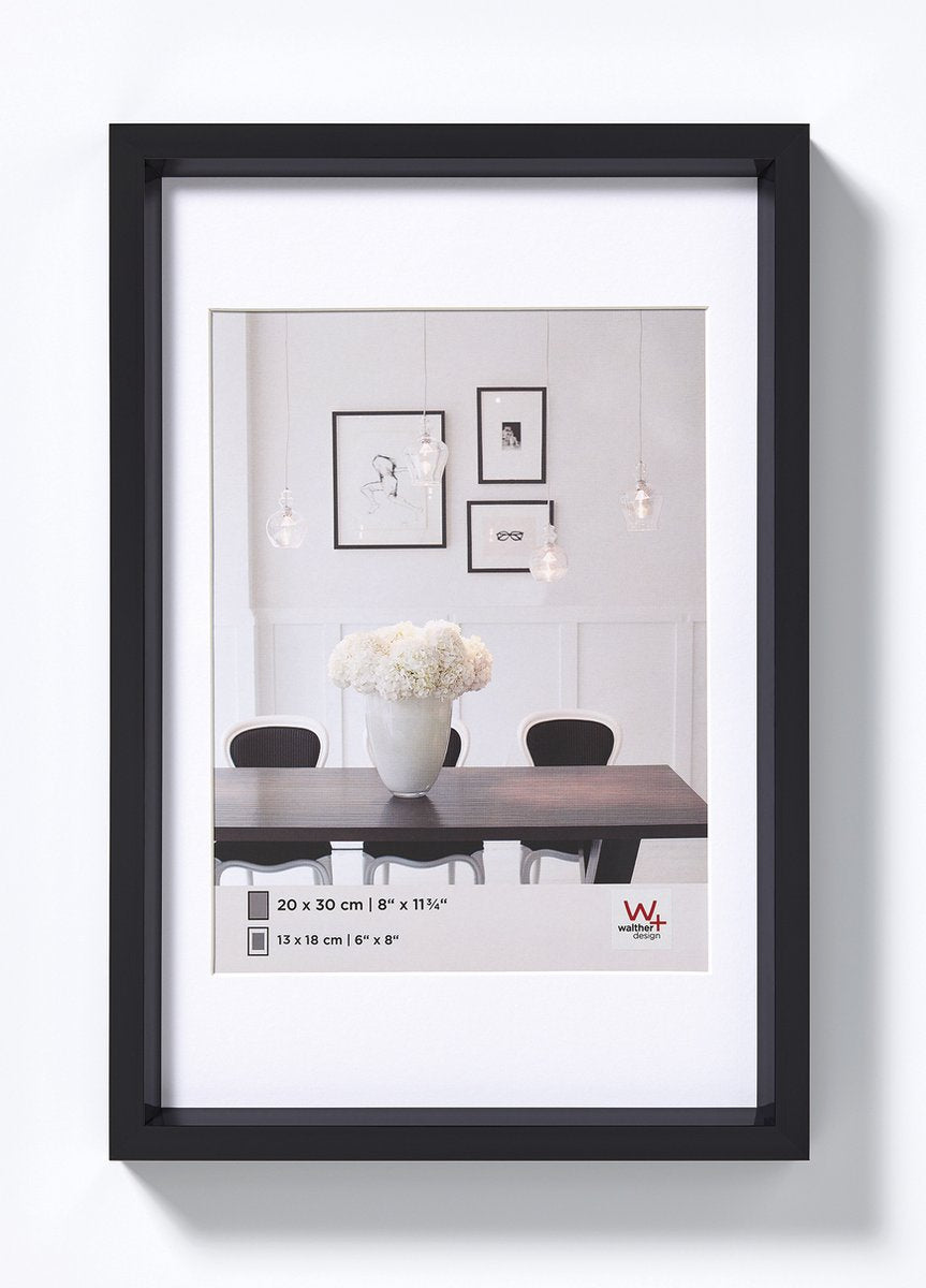 Walther Steel Style - Kunststoffrahmen - Fotogröße 20x30 cm - Schwarz