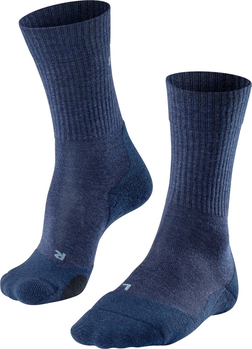 Falke TK2 Wool Anti-Blister Wandersocken aus dickem Woll-Funktionsmaterial Herren Blau - Größe 39-41