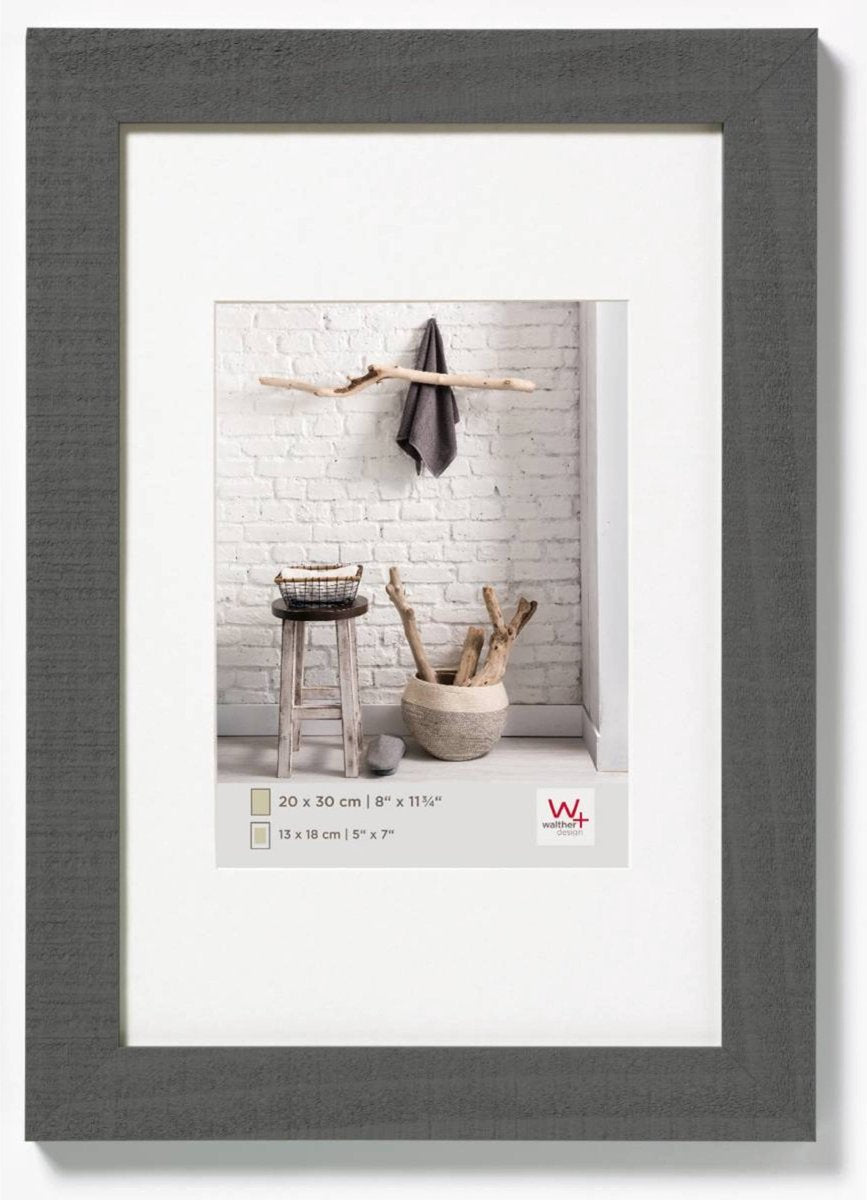 Walther Home - Holzrahmen - Fotogröße 20x30 cm - Grau