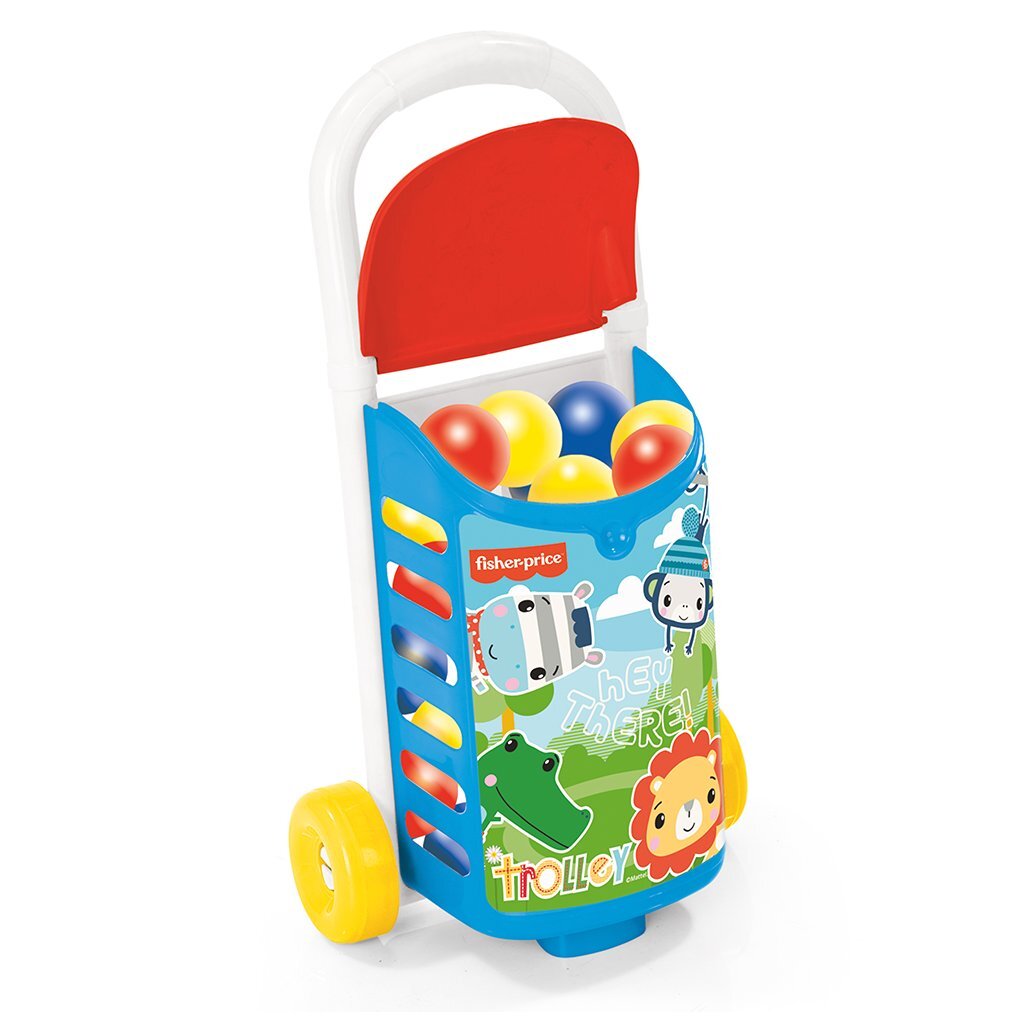 Dolu Fisher Price Trolley mit Bällen 25 Stück