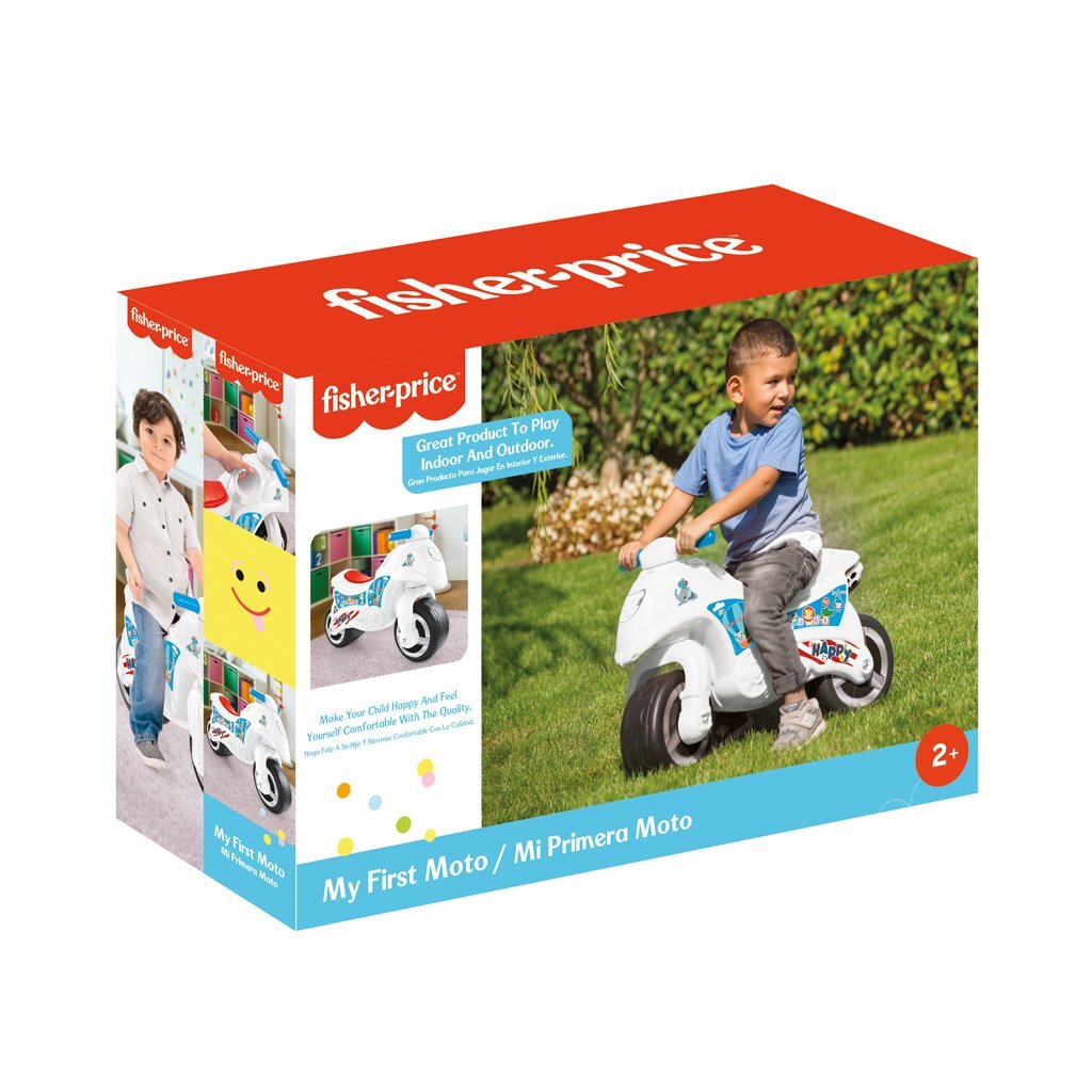 Dolu Fisher Price Laufmotor weiß blau rot