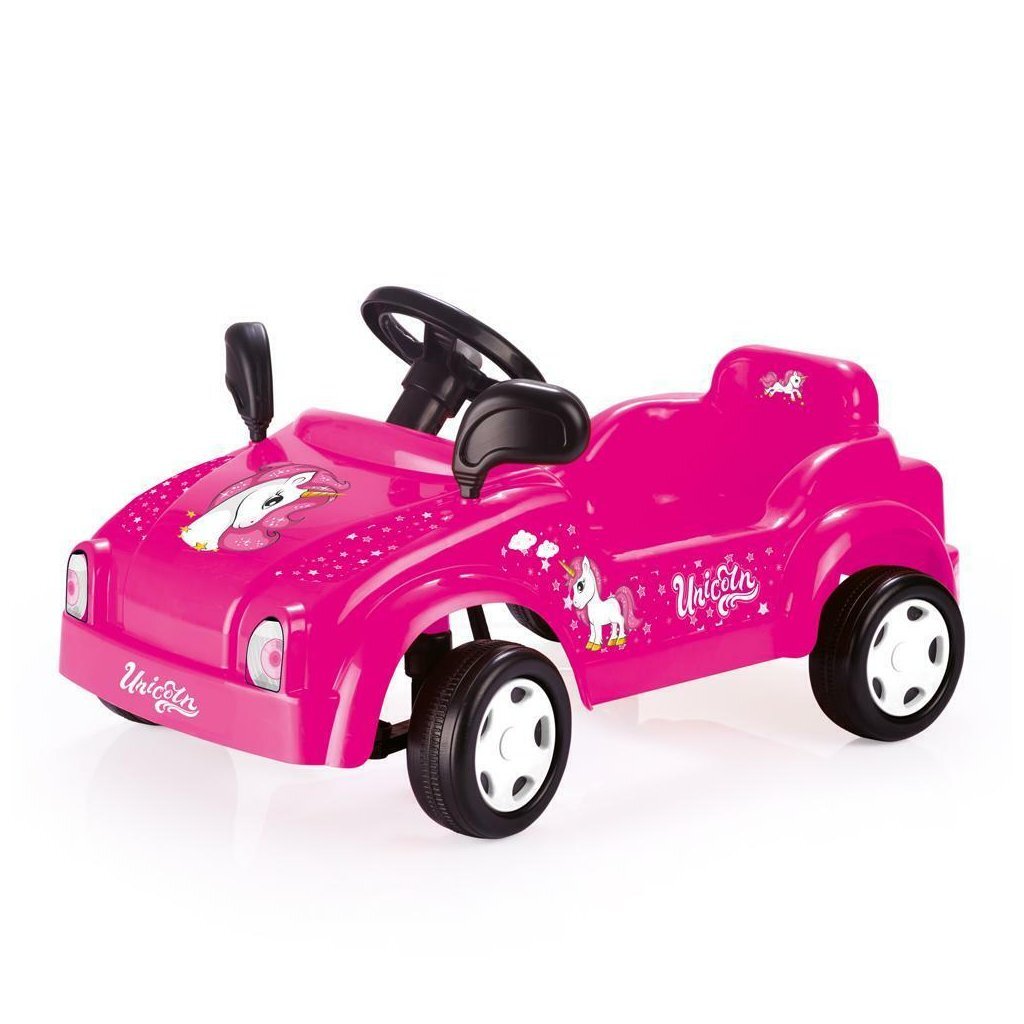 Dolu Einhorn Tretauto rosa