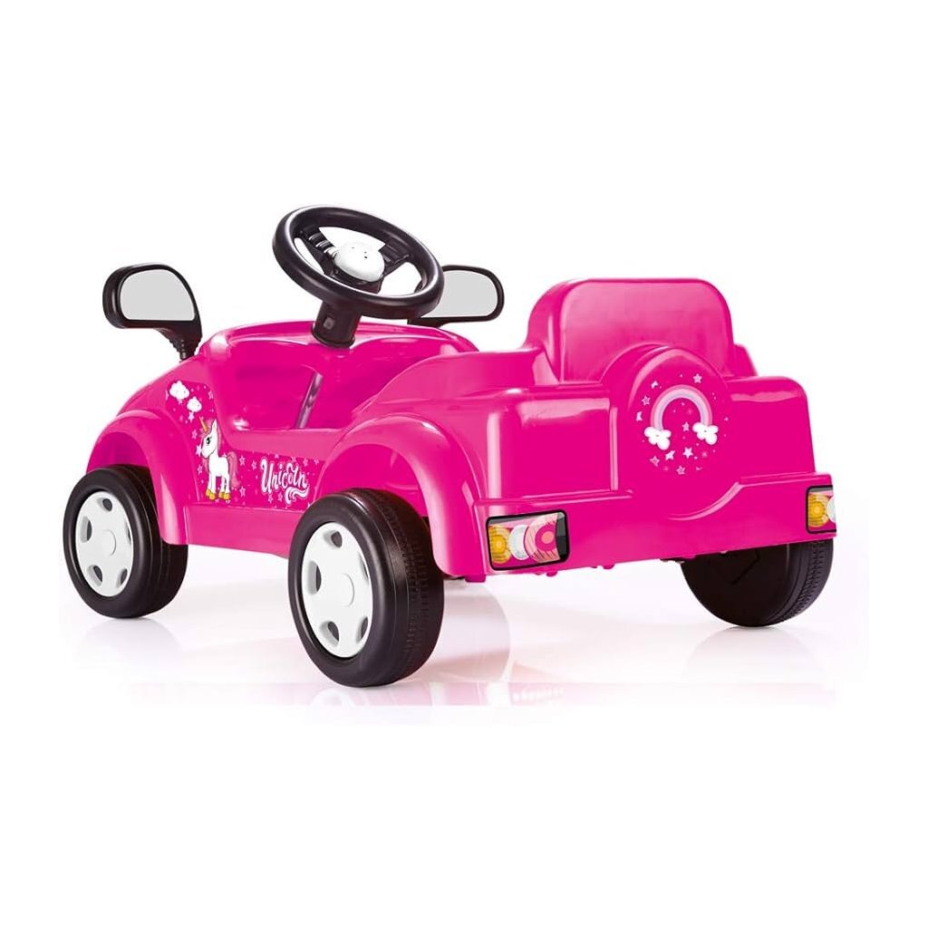 Dolu Einhorn Tretauto rosa