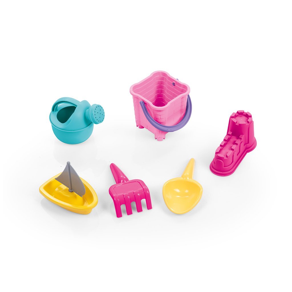 Dolu Sandwassertisch + Zubehör rosa weiß