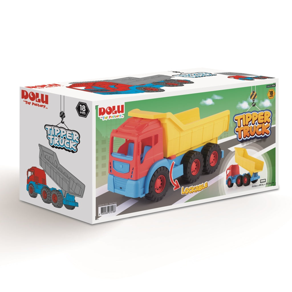 Dolu 7016 großer LKW rot gelb